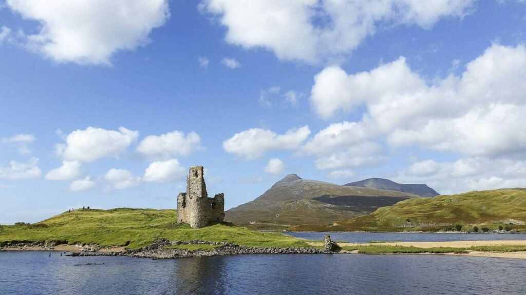 Ardvreck Castle, one of the landmarks on the NC500.