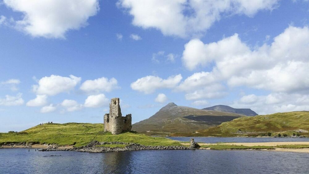 Ardvreck Castle, one of the landmarks on the NC500.